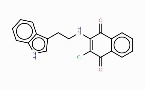 CAS No. 185351-24-0, 2-Chloro-3-{[2-(1H-indol-3-yl)ethyl]amino}naphthoquinone