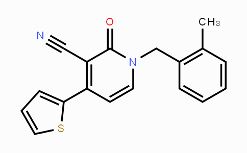 CAS No. 478249-08-0, 1-(2-Methylbenzyl)-2-oxo-4-(2-thienyl)-1,2-dihydro-3-pyridinecarbonitrile