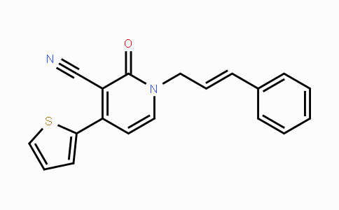 CAS No. 692738-04-8, 2-Oxo-1-[(E)-3-phenyl-2-propenyl]-4-(2-thienyl)-1,2-dihydro-3-pyridinecarbonitrile