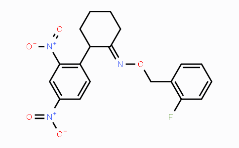 CAS No. 478249-71-7, 2-(2,4-Dinitrophenyl)cyclohexanone O-(2-fluorobenzyl)oxime