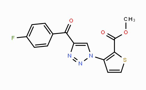 CAS No. 439121-25-2, Methyl 3-[4-(4-fluorobenzoyl)-1H-1,2,3-triazol-1-yl]-2-thiophenecarboxylate