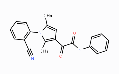 CAS No. 866144-06-1, 2-[1-(2-Cyanophenyl)-2,5-dimethyl-1H-pyrrol-3-yl]-2-oxo-N-phenylacetamide