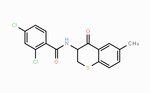 CAS No. 383146-35-8, 2,4-Dichloro-N-(6-methyl-4-oxo-3,4-dihydro-2H-thiochromen-3-yl)benzenecarboxamide