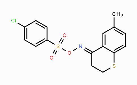 CAS No. 383146-43-8, 4-({[(4-Chlorophenyl)sulfonyl]oxy}imino)-6-methylthiochromane