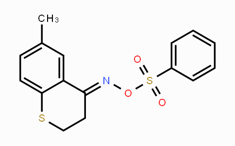 CAS No. 383146-45-0, N-(6-Methyl-2,3-dihydro-4H-thiochromen-4-yliden)-N-[(phenylsulfonyl)oxy]amine