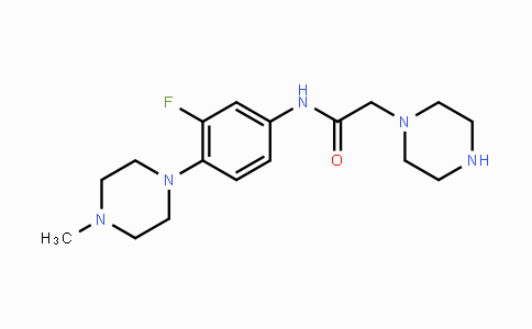 CAS No. 439121-36-5, N-[3-Fluoro-4-(4-methylpiperazino)phenyl]-2-piperazinoacetamide