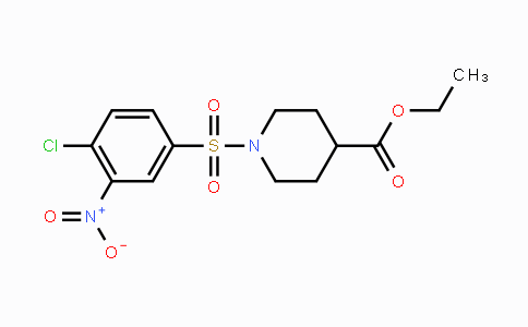 CAS No. 291292-03-0, Ethyl 1-[(4-chloro-3-nitrophenyl)sulfonyl]-4-piperidinecarboxylate