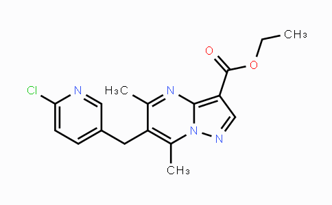 CAS No. 866149-11-3, Ethyl 6-[(6-chloro-3-pyridinyl)methyl]-5,7-dimethylpyrazolo[1,5-a]pyrimidine-3-carboxylate
