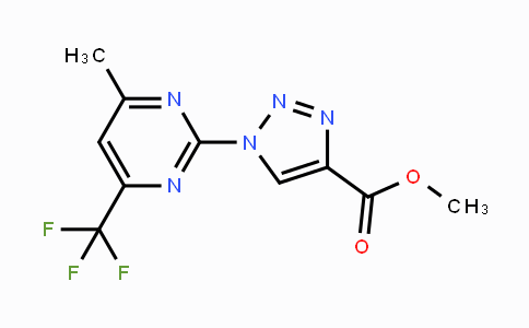 CAS No. 866149-12-4, Methyl 1-[4-methyl-6-(trifluoromethyl)-2-pyrimidinyl]-1H-1,2,3-triazole-4-carboxylate