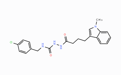 CAS No. 866149-19-1, N-(4-Chlorobenzyl)-2-[4-(1-methyl-1H-indol-3-yl)butanoyl]-1-hydrazinecarboxamide