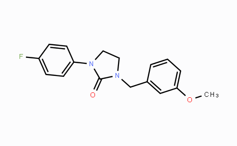 CAS No. 866149-39-5, 1-(4-Fluorophenyl)-3-(3-methoxybenzyl)tetrahydro-2H-imidazol-2-one