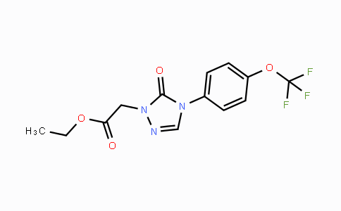 CAS No. 866149-41-9, Ethyl 2-{5-oxo-4-[4-(trifluoromethoxy)phenyl]-4,5-dihydro-1H-1,2,4-triazol-1-yl}acetate