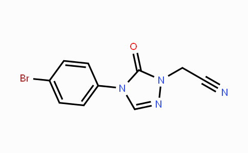 CAS No. 866149-43-1, 2-[4-(4-Bromophenyl)-5-oxo-4,5-dihydro-1H-1,2,4-triazol-1-yl]acetonitrile