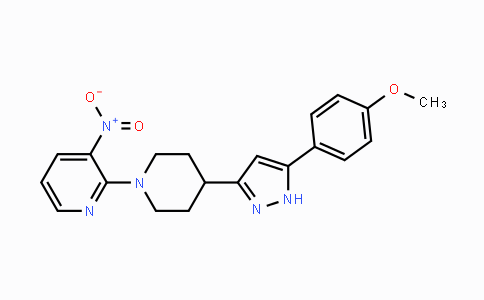 CAS No. 1031208-10-2, Methyl 4-{3-[1-(3-nitro-2-pyridinyl)-4-piperidinyl]-1H-pyrazol-5-yl}phenyl ether
