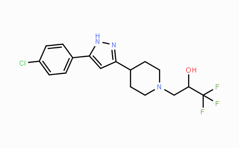 CAS No. 1030625-58-1, 3-{4-[5-(4-Chlorophenyl)-1H-pyrazol-3-yl]piperidino}-1,1,1-trifluoro-2-propanol
