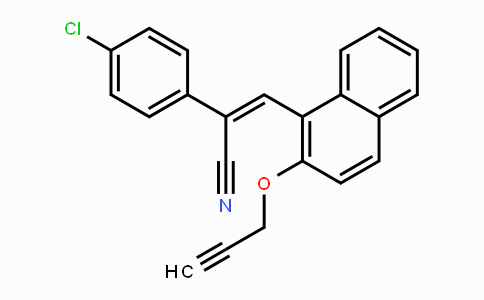 CAS No. 701240-76-8, (Z)-2-(4-Chlorophenyl)-3-[2-(2-propynyloxy)-1-naphthyl]-2-propenenitrile