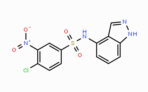 CAS No. 882748-21-2, 4-Chloro-N-(1H-indazol-4-yl)-3-nitrobenzenesulfonamide