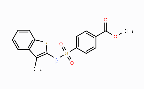 CAS No. 1104631-31-3, Methyl 4-[(3-methyl-1-benzothiophen-2-yl)sulfamoyl]benzoate
