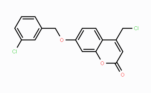 CAS No. 911290-21-6, 7-[(3-Chlorobenzyl)oxy]-4-(chloromethyl)-2H-chromen-2-one