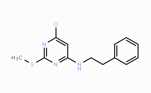 CAS No. 330658-02-1, 6-Chloro-2-(methylsulfanyl)-N-(2-phenylethyl)pyrimidin-4-amine