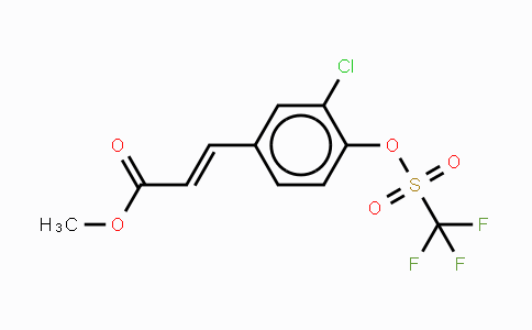 CAS No. 862651-06-7, Methyl (2E)-3-{3-chloro-4-[(trifluoromethane)sulfonyloxy]phenyl}prop-2-enoate