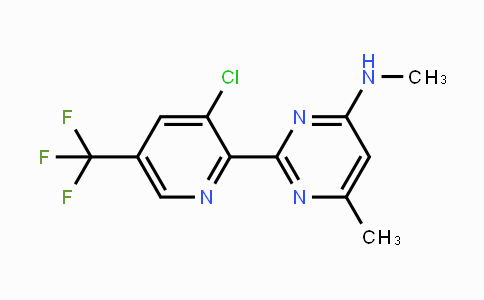 CAS No. 1357147-51-3, 2-[3-Chloro-5-(trifluoromethyl)-2-pyridinyl]-N,6-dimethyl-4-pyrimidinamine
