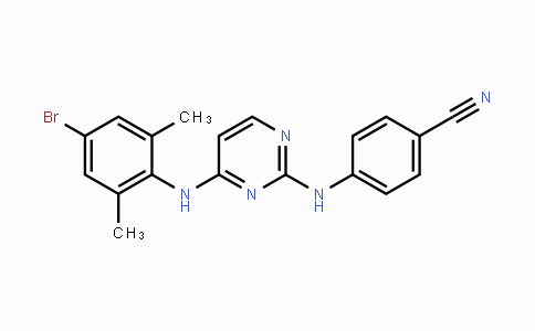 CAS No. 374067-85-3, 4-({4-[(4-Bromo-2,6-dimethylphenyl)amino]pyrimidin-2-yl}amino)benzonitrile