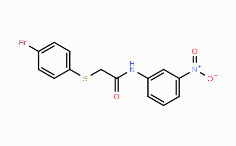 CAS No. 331459-57-5, 2-[(4-Bromophenyl)sulfanyl]-N-(3-nitrophenyl)acetamide