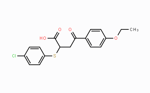 CAS No. 331459-65-5, 2-[(4-Chlorophenyl)sulfanyl]-4-(4-ethoxyphenyl)-4-oxobutanoic acid