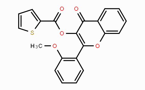 CAS No. 331459-66-6, 2-(2-Methoxyphenyl)-4-oxo-4H-chromen-3-yl 2-thiophenecarboxylate