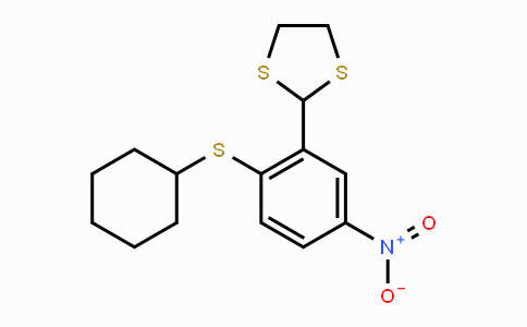 CAS No. 328263-20-3, 2-[2-(Cyclohexylsulfanyl)-5-nitrophenyl]-1,3-dithiolane