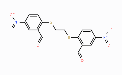 CAS No. 331460-03-8, 2-({2-[(2-Formyl-4-nitrophenyl)sulfanyl]ethyl}sulfanyl)-5-nitrobenzenecarbaldehyde