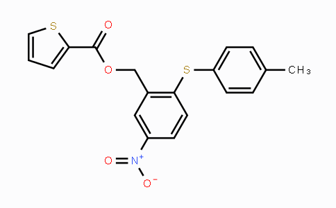 329078-99-1 | 2-[(4-Methylphenyl)sulfanyl]-5-nitrobenzyl 2-thiophenecarboxylate