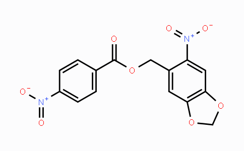 CAS No. 331460-10-7, (6-Nitro-1,3-benzodioxol-5-yl)methyl 4-nitrobenzenecarboxylate