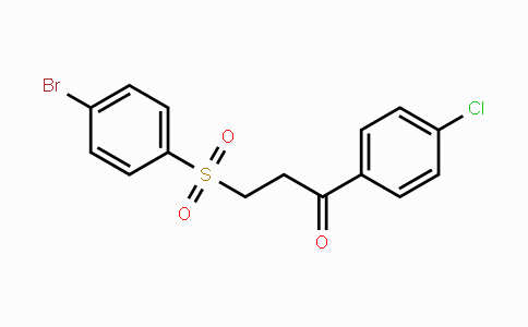 CAS No. 331460-27-6, 3-[(4-Bromophenyl)sulfonyl]-1-(4-chlorophenyl)-1-propanone
