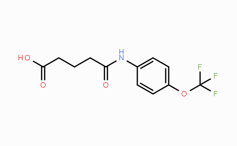 CAS No. 298215-31-3, 5-Oxo-5-[4-(trifluoromethoxy)anilino]pentanoic acid