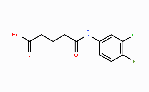 CAS No. 306730-15-4, 5-(3-Chloro-4-fluoroanilino)-5-oxopentanoic acid