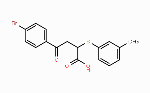 CAS No. 306730-24-5, 4-(4-Bromophenyl)-2-[(3-methylphenyl)sulfanyl]-4-oxobutanoic acid