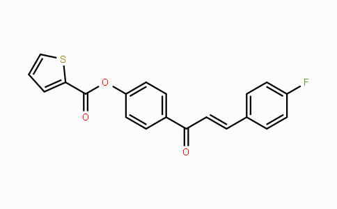 CAS No. 329702-33-2, 4-[3-(4-Fluorophenyl)acryloyl]phenyl 2-thiophenecarboxylate