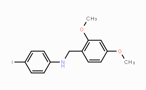 CAS No. 306730-52-9, N-(2,4-Dimethoxybenzyl)-4-iodoaniline