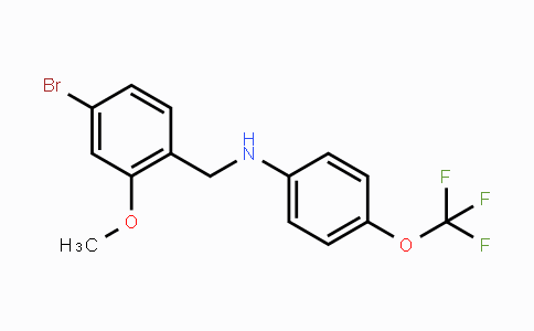 CAS No. 306732-01-4, N-(4-Bromo-2-methoxybenzyl)-4-(trifluoromethoxy)aniline