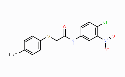 CAS No. 329700-00-7, N-(4-Chloro-3-nitrophenyl)-2-[(4-methylphenyl)sulfanyl]acetamide