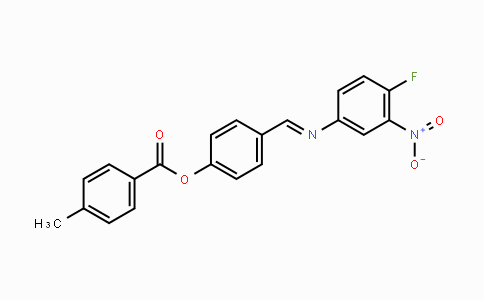 CAS No. 331460-65-2, 4-{[(4-Fluoro-3-nitrophenyl)imino]methyl}phenyl 4-methylbenzenecarboxylate