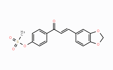 CAS No. 331460-82-3, 4-[3-(1,3-Benzodioxol-5-yl)acryloyl]phenyl methanesulfonate