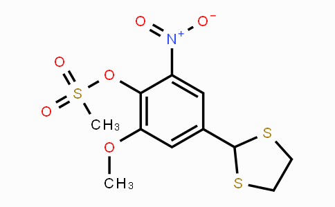 CAS No. 331460-98-1, 4-(1,3-Dithiolan-2-yl)-2-methoxy-6-nitrophenyl methanesulfonate