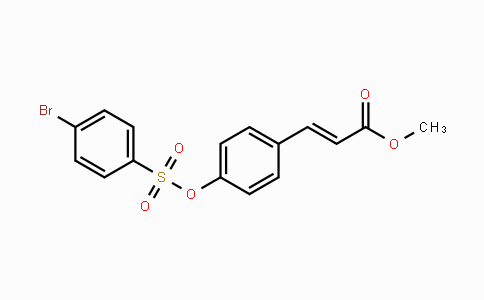 CAS No. 331461-47-3, Methyl 3-(4-{[(4-bromophenyl)sulfonyl]oxy}phenyl)acrylate