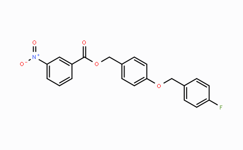 CAS No. 331461-75-7, 4-[(4-Fluorobenzyl)oxy]benzyl 3-nitrobenzenecarboxylate