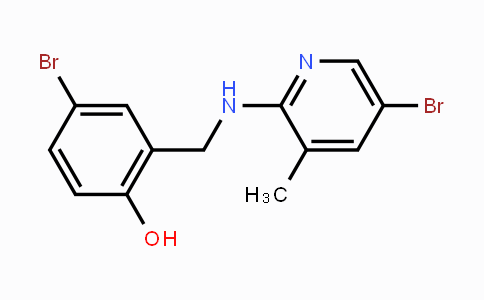 CAS No. 298215-64-2, 4-Bromo-2-{[(5-bromo-3-methyl-2-pyridinyl)amino]methyl}benzenol