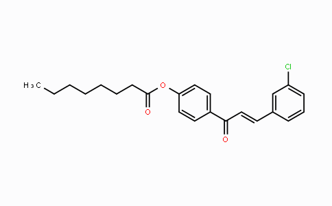 CAS No. 298215-96-0, 4-[3-(3-Chlorophenyl)acryloyl]phenyl octanoate