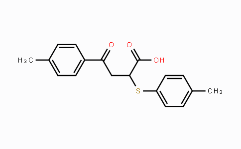 CAS No. 298217-65-9, 4-(4-Methylphenyl)-2-[(4-methylphenyl)sulfanyl]-4-oxobutanoic acid